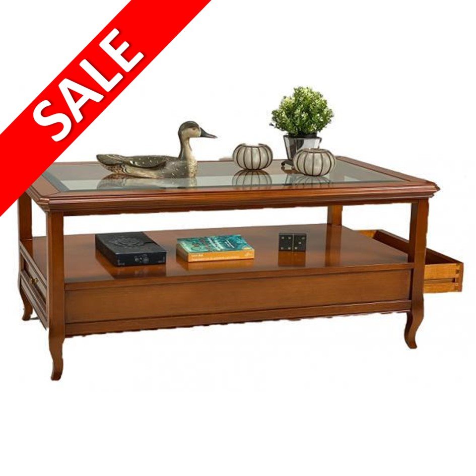 Salontafel noten met lades