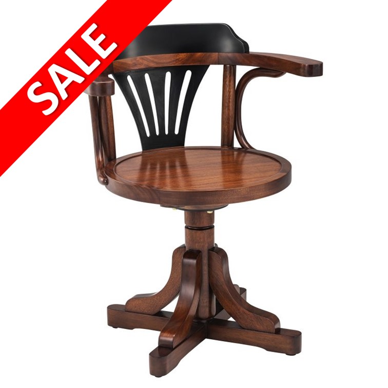 MF081 Pursers Chair Black Honey