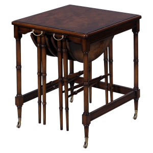 33219 - nesting table burl top