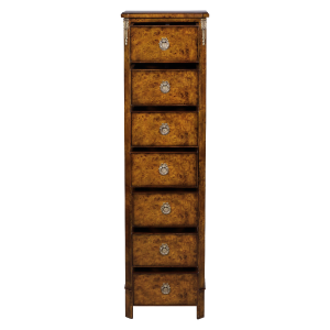 33573bs - french inlaid lingerie commode burl em sfd3
