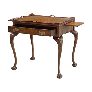 33446 - tea table with tray burl em sfd4