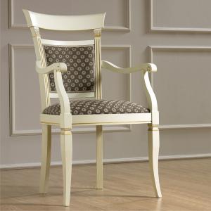 Armstoel klassieke meubels wit