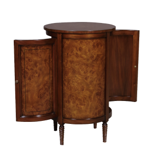 33032 - round central cabinet burl em sfd3