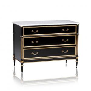 Commode zwart French Dresser 33393