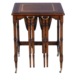 31512l - table set nesting group 3 pcs leather top sfd1