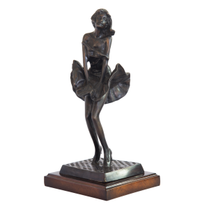 80030 - marilyn brass statue em new