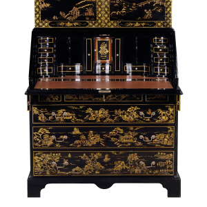 34420 - secretary desk chinoiserie chinoiserie black sfd4