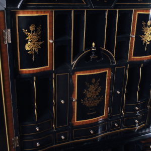 34420 - secretary desk chinoiserie chinoiserie black sfd8