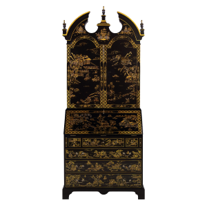 34420 - secretary desk chinoiserie chinoiserie black sfd1