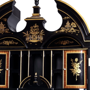 34420 - secretary desk chinoiserie chinoiserie black sfd9