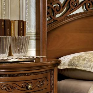 noten bed stijlmeubelen italiaans