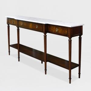 34898 - regency console em white marble sfd2