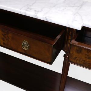 34898 - regency console em white marble sfd3