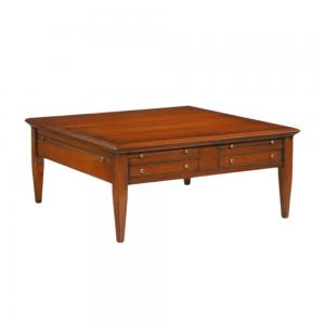 Eiken salontafel vierkant lotus 6193