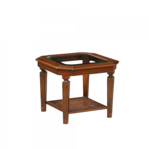 bijzettafel met glas klassiek 5295
