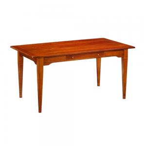 Eetafel eiken of kersen lotus met lade 7609KB