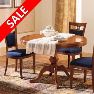 eettafel rond kersenhout