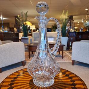 karaf met handvat kristal