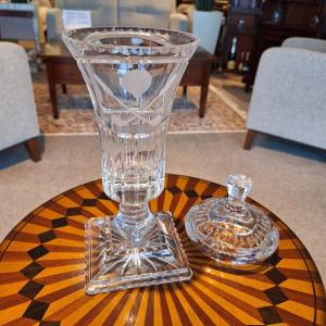 bokaal kristal met deksel