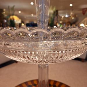 Fruitschaal kristal op voet met kelk