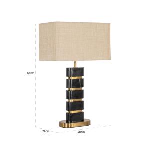 Richmond Interiors tafellamp Levina black