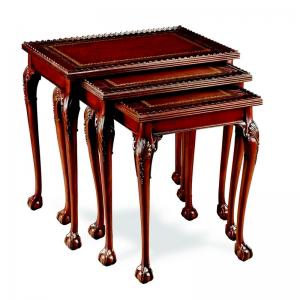 Chippendale Set Three Nesting Tables 11345L