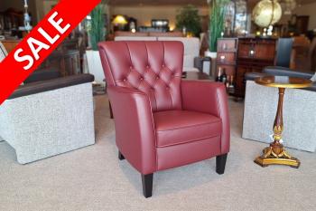klassieke leren fauteuil