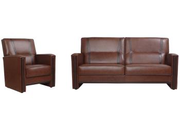 klassieke fauteuil leder of stof