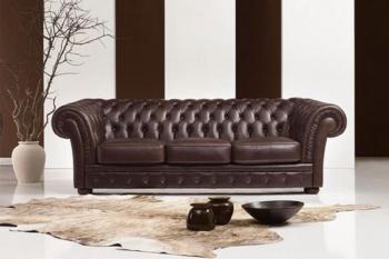 Chesterfield bankstel leer model Zeus Top kwaliteit!