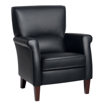 fauteuil in leer klassiek Alvera